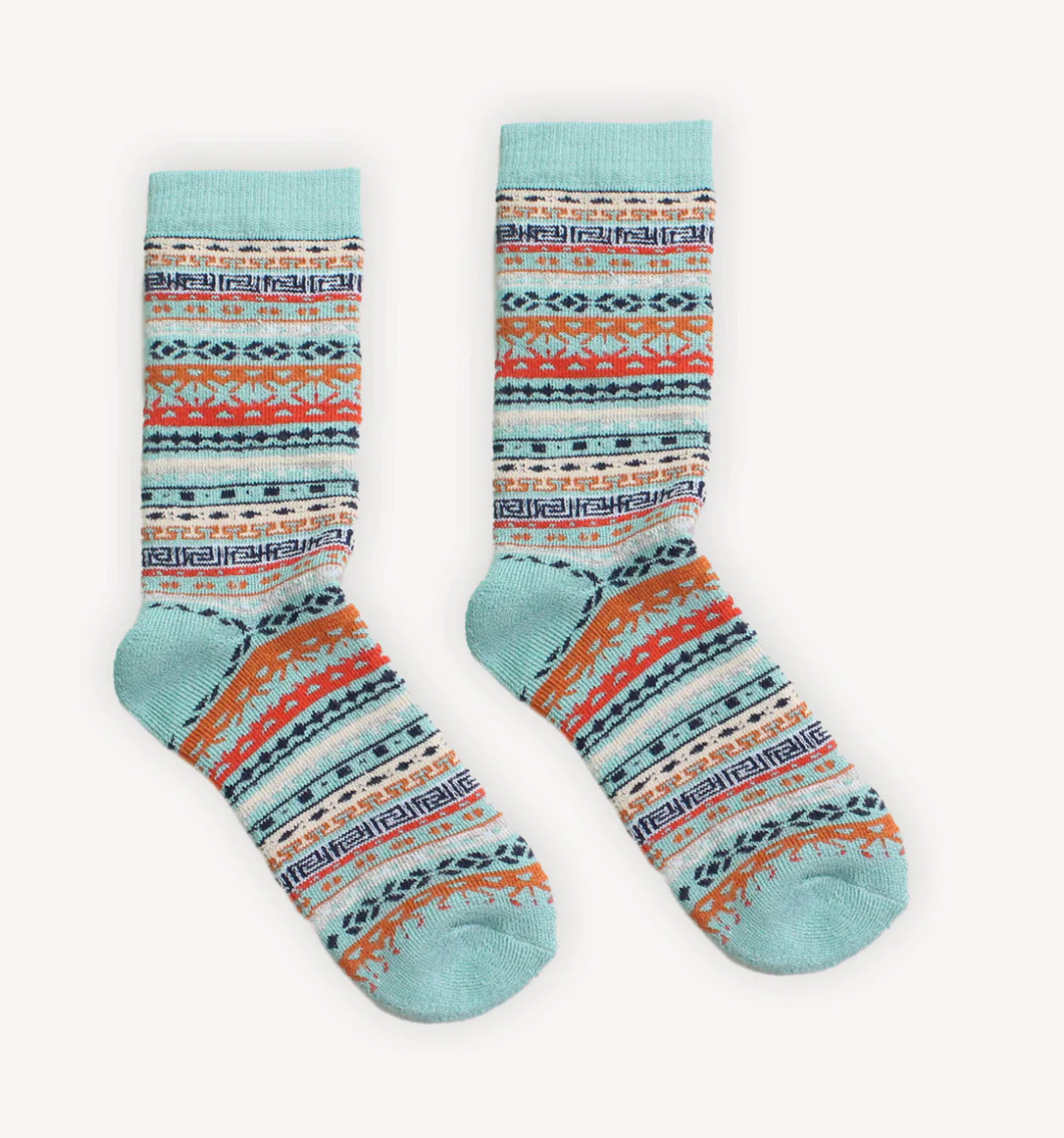 Pokoloko Alpaca Socks Multi Aqua