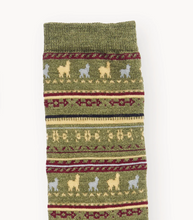 Load image into Gallery viewer, Pokoloko Alpaca Socks Vintage Green
