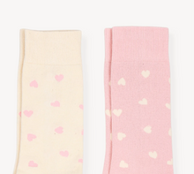 Load image into Gallery viewer, Pokoloko Have a Heart Pima Socks 2 Pack
