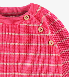 Souris Mini Pink Knit Sweater