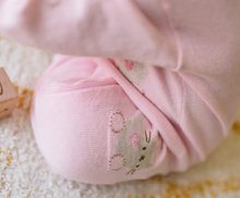 Load image into Gallery viewer, Souris Mini Cat Print Knit Playsuit Pink
