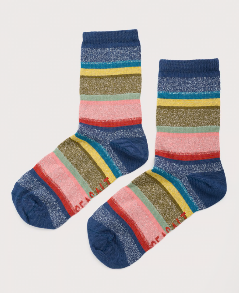 Seasalt Womens Sparkle Sailor Socks Sunrose Mast Multi