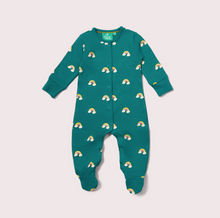 Load image into Gallery viewer, Little Green Radicals Turquoise Rainbows Sleeper
