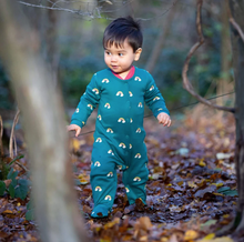 Load image into Gallery viewer, Little Green Radicals Turquoise Rainbows Sleeper
