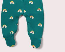 Load image into Gallery viewer, Little Green Radicals Turquoise Rainbows Sleeper
