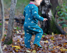 Load image into Gallery viewer, Little Green Radicals Turquoise Rainbows Sleeper
