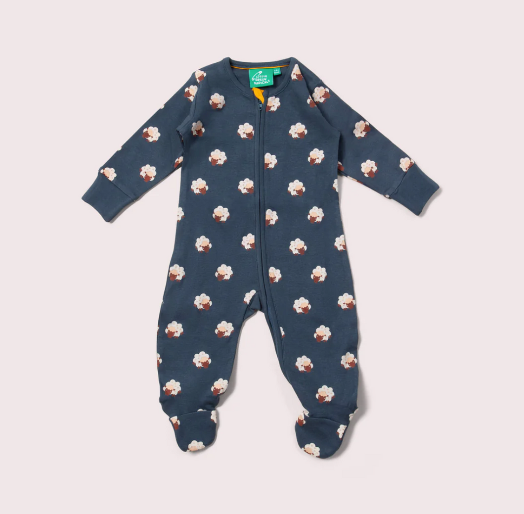 Little Green Radicals Sleeping Sheep Zip Sleeper
