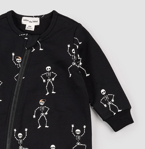 Miles Baby Dancing Glow in the Dark Skeletons Playsuit