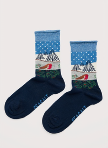 Seasalt Womens Snowy Scenes Socks Seacove