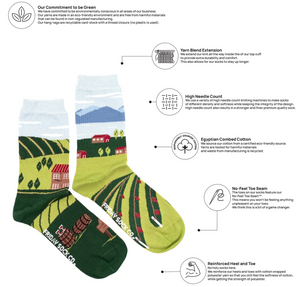 Womens Winery Mismatch Socks