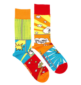 Mens Mismatch Cotton Blend Socks