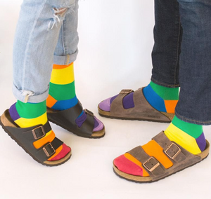 Mens Mismatch Cotton Blend Socks