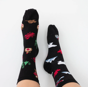 Mens Mismatch Cotton Blend Socks