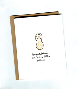 Little Peanut Baby Card
