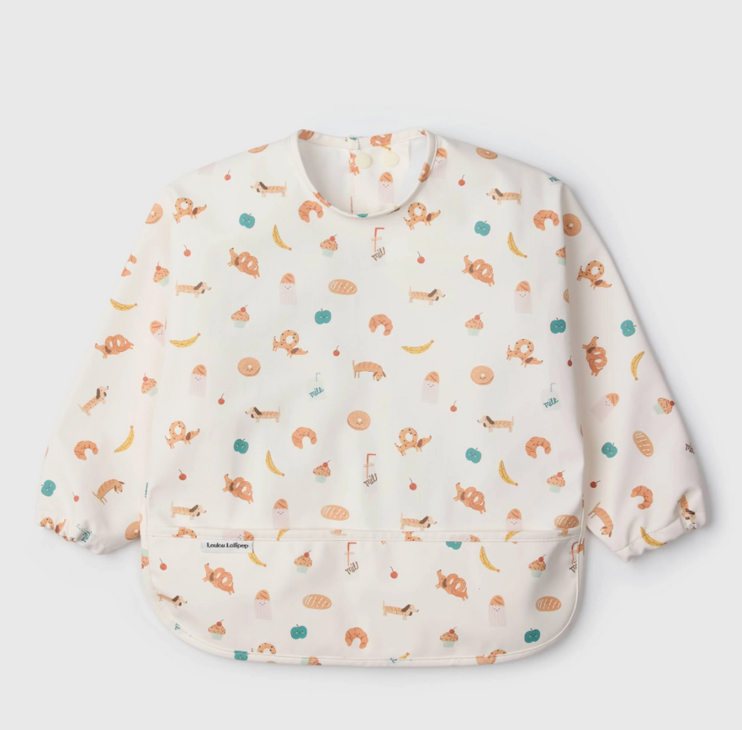 Loulou Lollipop Waterproof Bibs French Breakfast