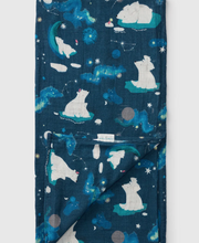 Load image into Gallery viewer, Loulou Lollipop Stargazing Bear Swaddling Blanket
