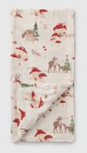 Load image into Gallery viewer, Loulou Lollipop Forest Families Swaddling Blanket
