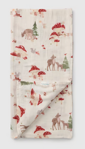 Loulou Lollipop Forest Families Swaddling Blanket