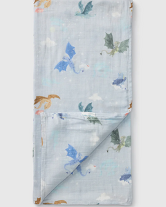 Loulou Lollipop Magical Dragons Swaddling Blanket