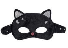 Load image into Gallery viewer, Rockahula Velvet Black Cat Mask
