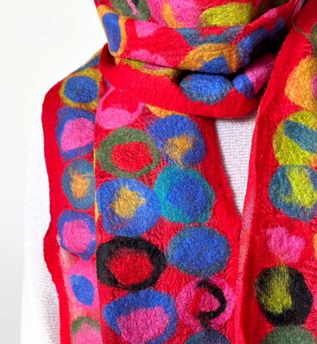 Rouge Merino Scarf