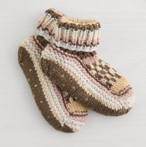 Lemon Northern Isles Knit Bootie Mocha