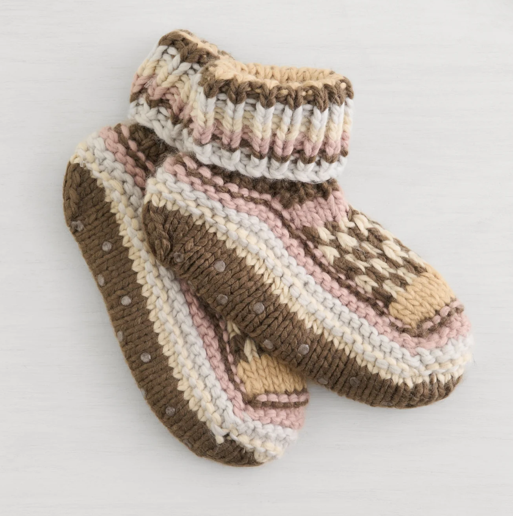 Lemon Northern Isles Knit Bootie Mocha
