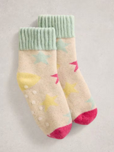 Load image into Gallery viewer, White Stuff UK Star Loopback Socks Nat Multi
