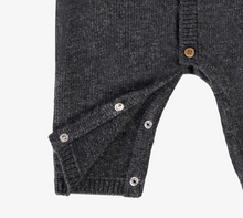 Load image into Gallery viewer, Souris Mini Wool Blend Sweater Knit Jacquard Playsuit Grey
