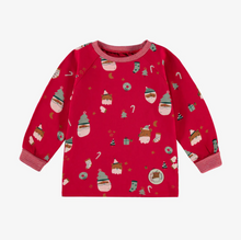 Load image into Gallery viewer, Souris Mini Red Festive Baby Pyjamas Red

