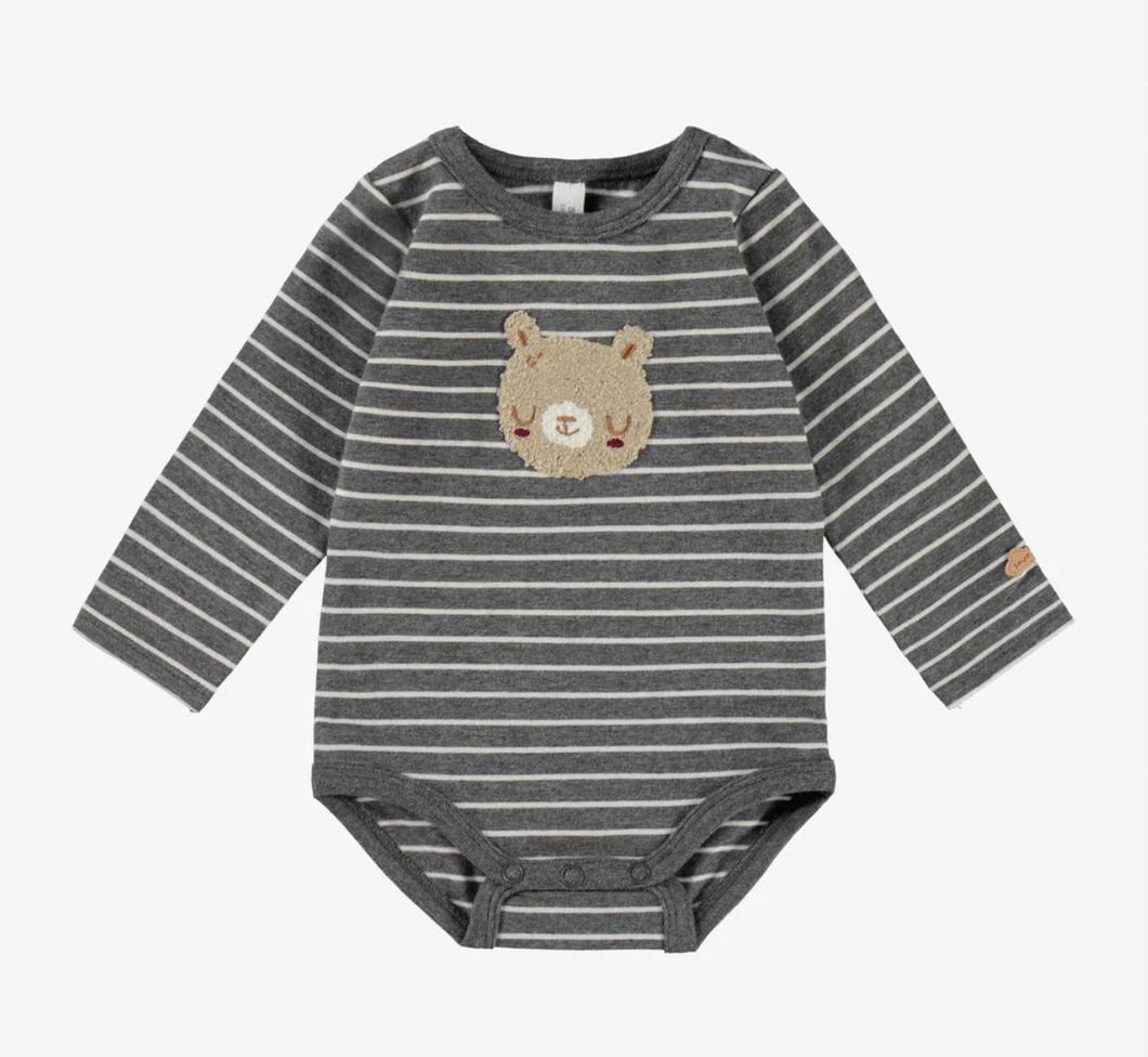 Souris Mini Teddy Bear Grey Onesie