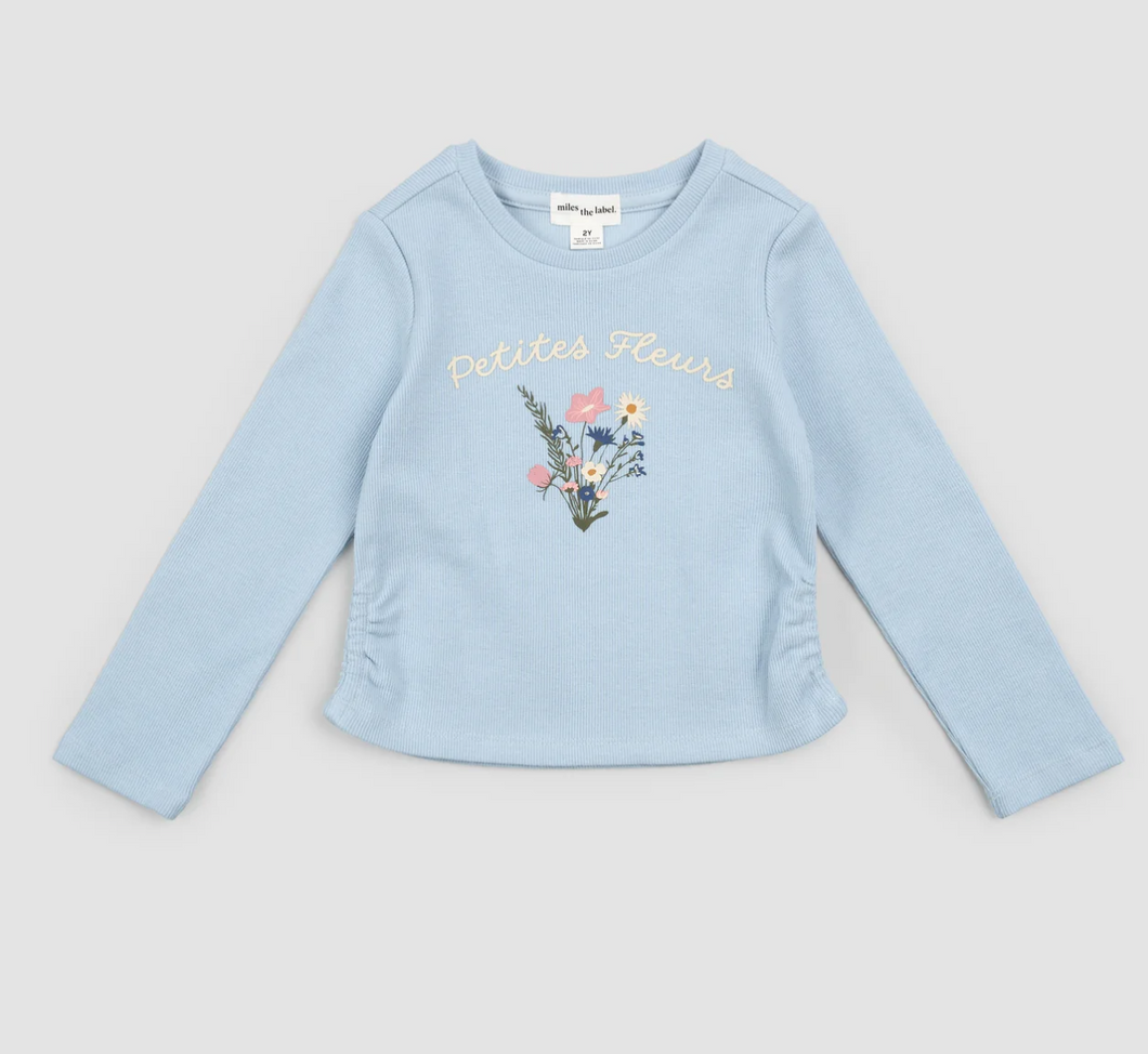 Miles Petites Fleurs Celestial Rib Tee