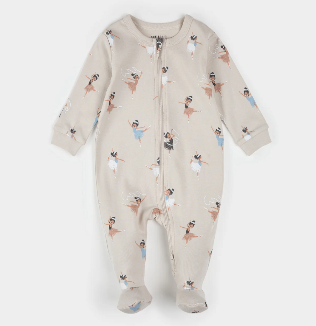 Petit Lem Ballerina Print Sleeper
