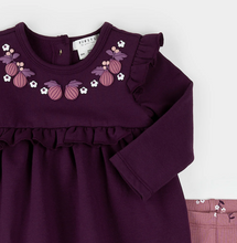 Load image into Gallery viewer, Petit Lem Figs Print Terry Dress and Legging
