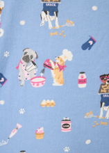 Load image into Gallery viewer, PJ Salvage Baked Woof Love Flannel Pyjamas Denim
