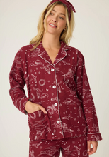 Load image into Gallery viewer, PJ Salvage Hold Your Horses Flannel Pyjamas Port
