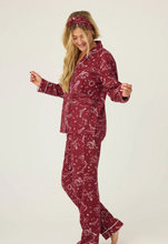 Load image into Gallery viewer, PJ Salvage Hold Your Horses Flannel Pyjamas Port
