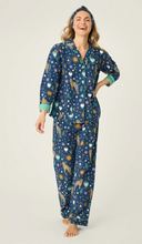 Load image into Gallery viewer, PJ Salvage Wild at Heart Flannel Pyjamas Navy
