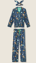 Load image into Gallery viewer, PJ Salvage Wild at Heart Flannel Pyjamas Navy
