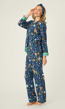 Load image into Gallery viewer, PJ Salvage Wild at Heart Flannel Pyjamas Navy
