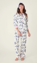 Load image into Gallery viewer, PJ Salvage Bon Voyage Flannel Pyjamas White Cloud
