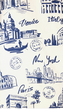 Load image into Gallery viewer, PJ Salvage Bon Voyage Flannel Pyjamas White Cloud
