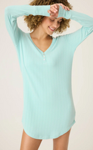 Load image into Gallery viewer, PJ Salvage Pointelle Nightshirt Light Mint
