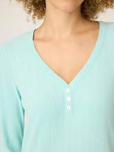 Load image into Gallery viewer, PJ Salvage Pointelle Nightshirt Light Mint
