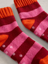 Load image into Gallery viewer, White Stuff UK Stripe Loopback Socks Red Multi
