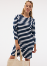 Load image into Gallery viewer, Fig Carolina Dress Night Stripe

