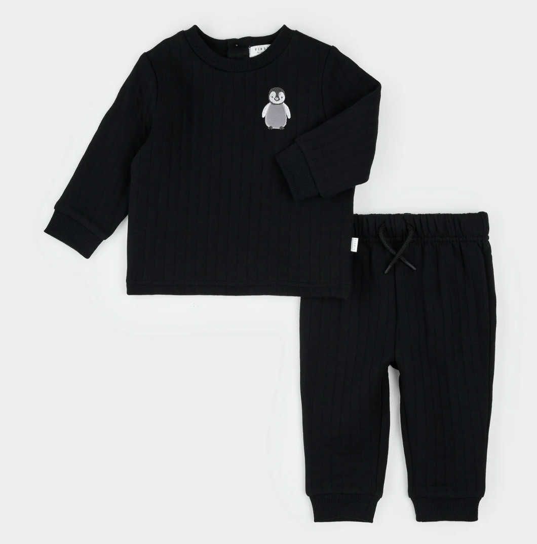 Petit Lem Baby Penguin Top and Pant