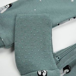 Petit Lem Baby Penguin Print Convertible Sleeper