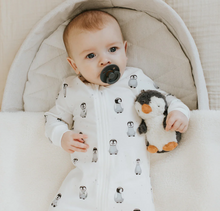Load image into Gallery viewer, Petit Lem Baby Penguin Print Sleeper
