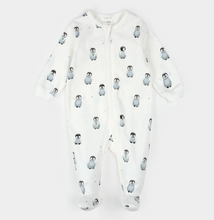Load image into Gallery viewer, Petit Lem Baby Penguin Print Sleeper
